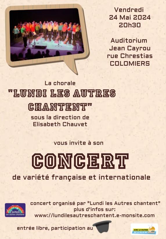 6 affiche concert auditorium claire